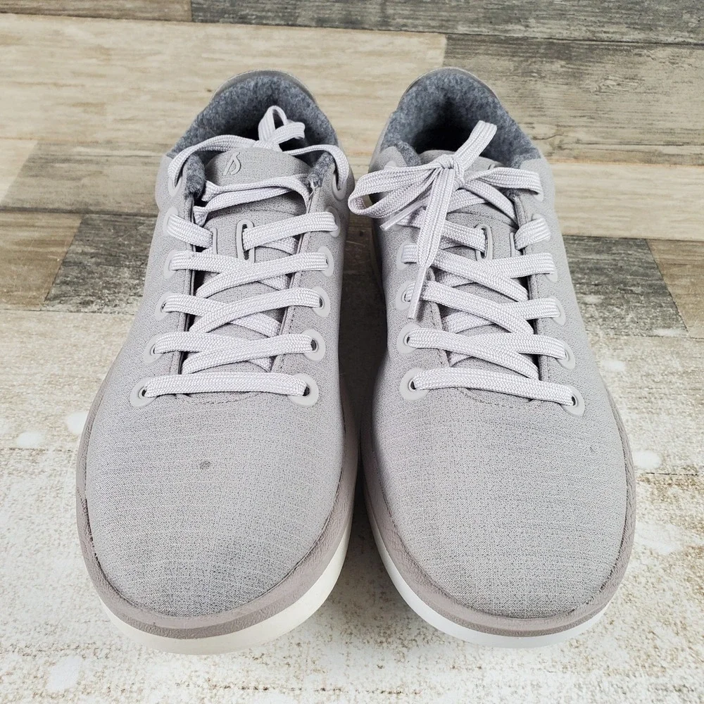 Allbirds Wool Piper Woven Mens Shoes Sz 8 M Running Pewter Gray Lace Up Sneakers